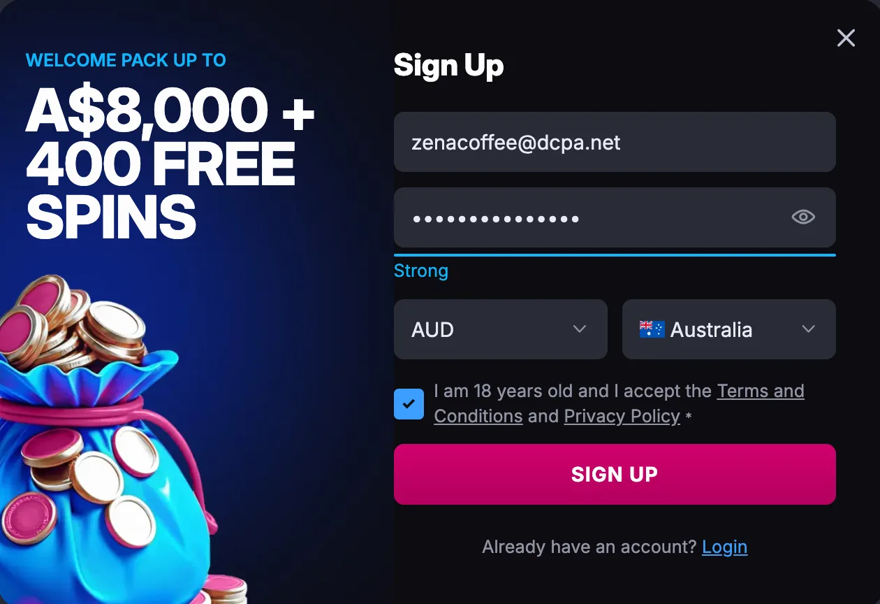 SkyCrown Casino Sign Up