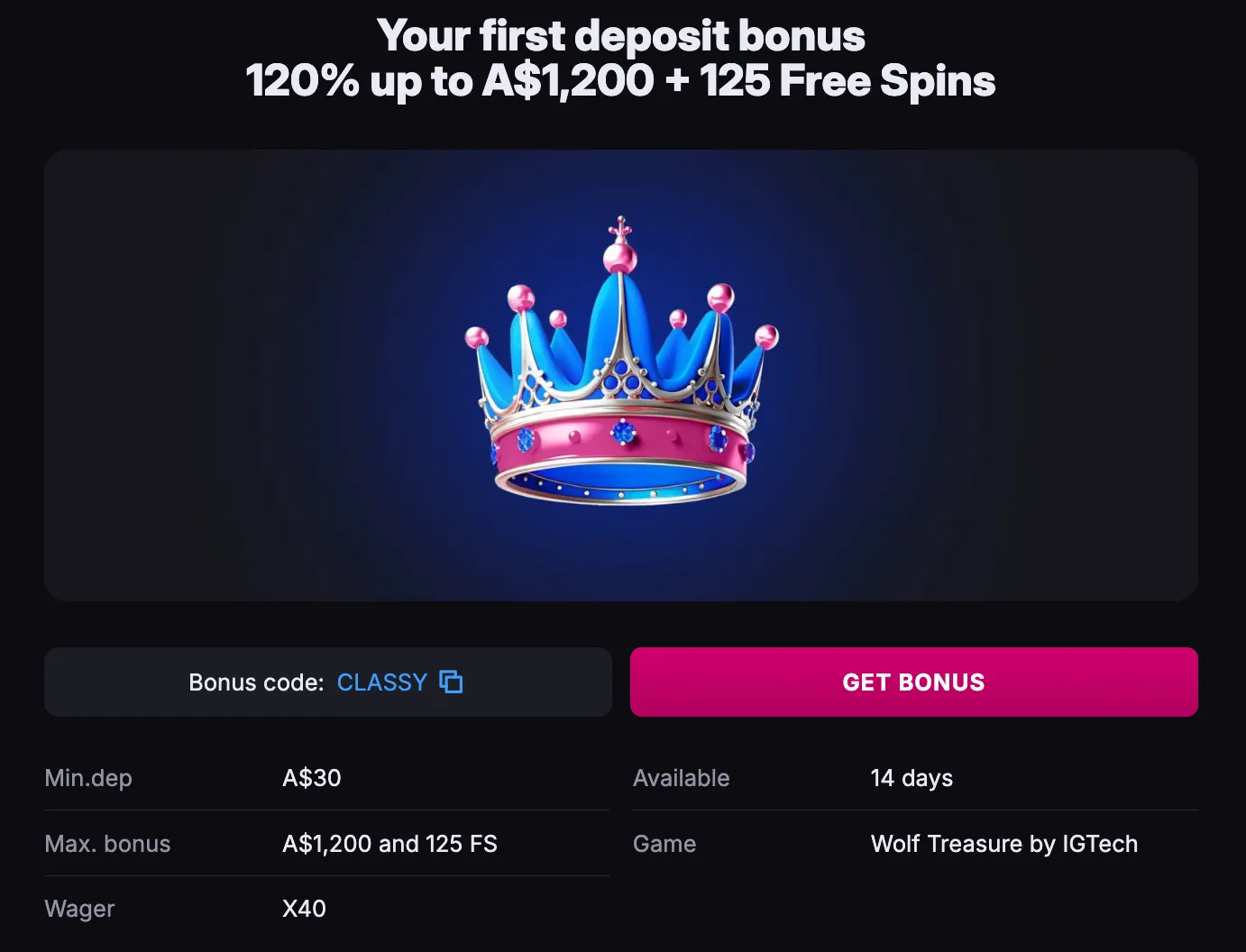 skycrown bonus code